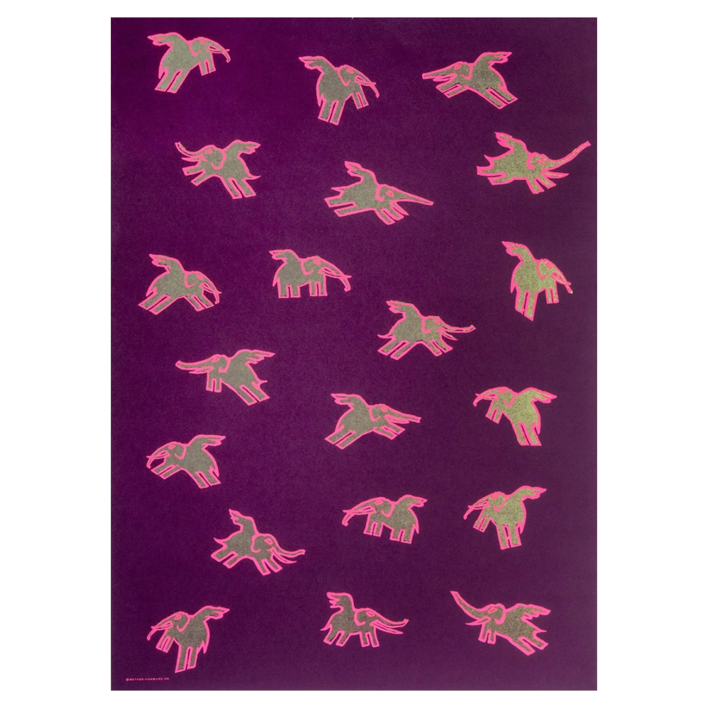 Geschenkpapier Flying Elephant – 3 Bögen